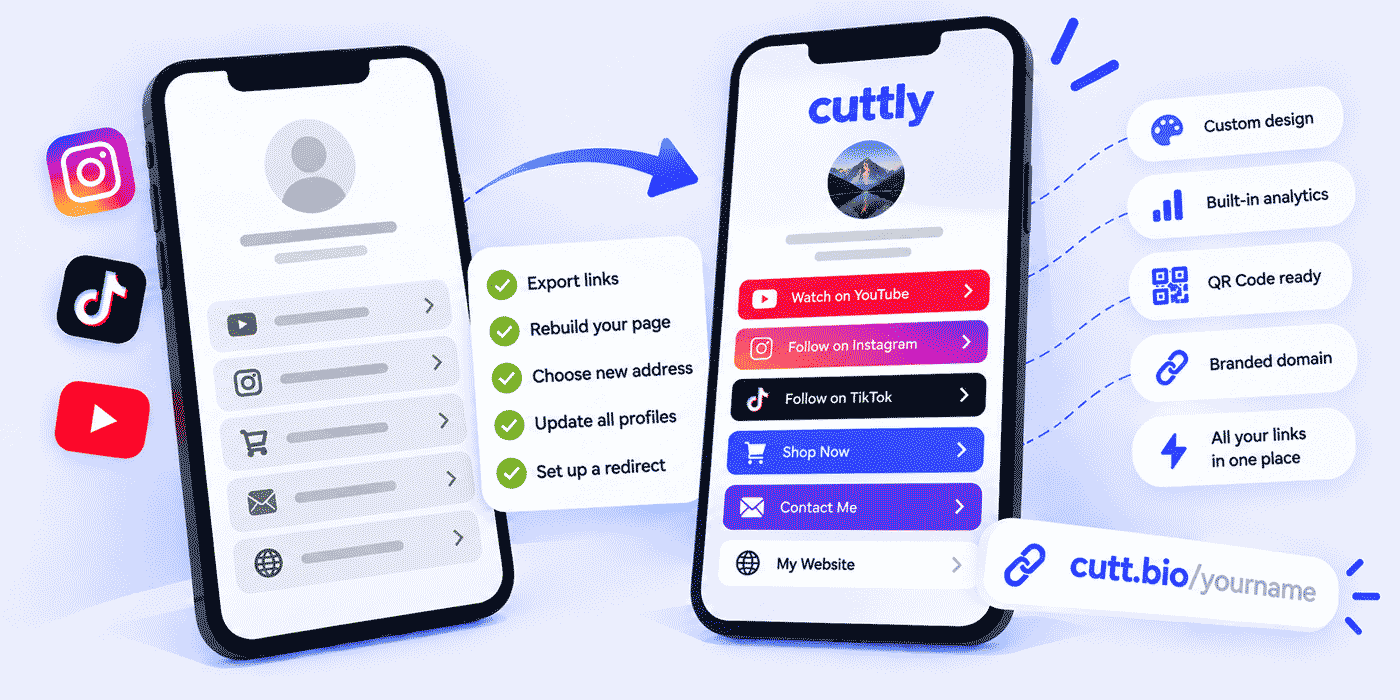 Switching from Linktree to Cuttly Link in Bio - Complete Guide