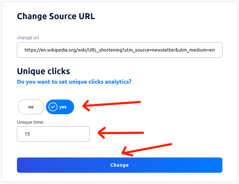 Cuttly - url shortener - change short link alias