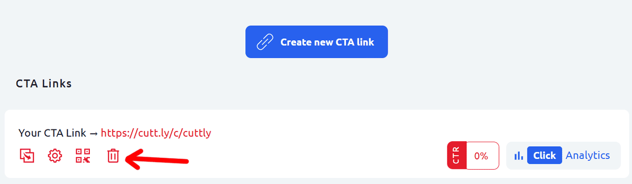 Cuttly - Delete Action Page icon